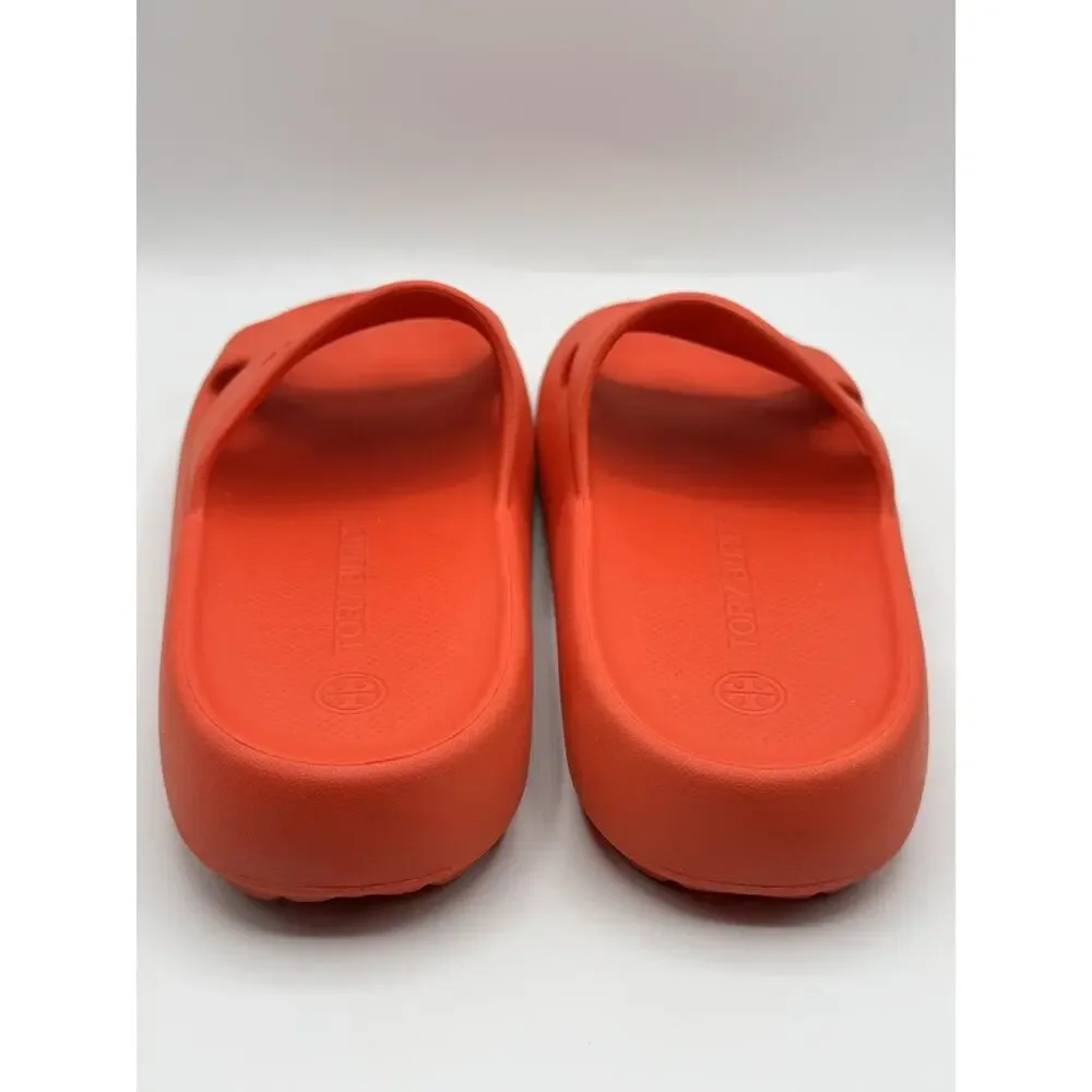 Tory Burch Shower Slide Eva Sandals in Red Poppy Size 9